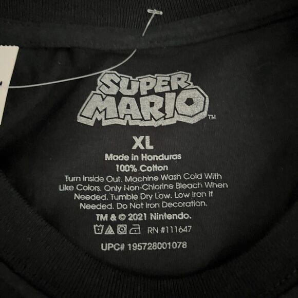 NWT “Super Mario” XL Tshirt Luigi Wario Waluigi Nintendo Arcade Retro Video Game - Picture 3 of 3